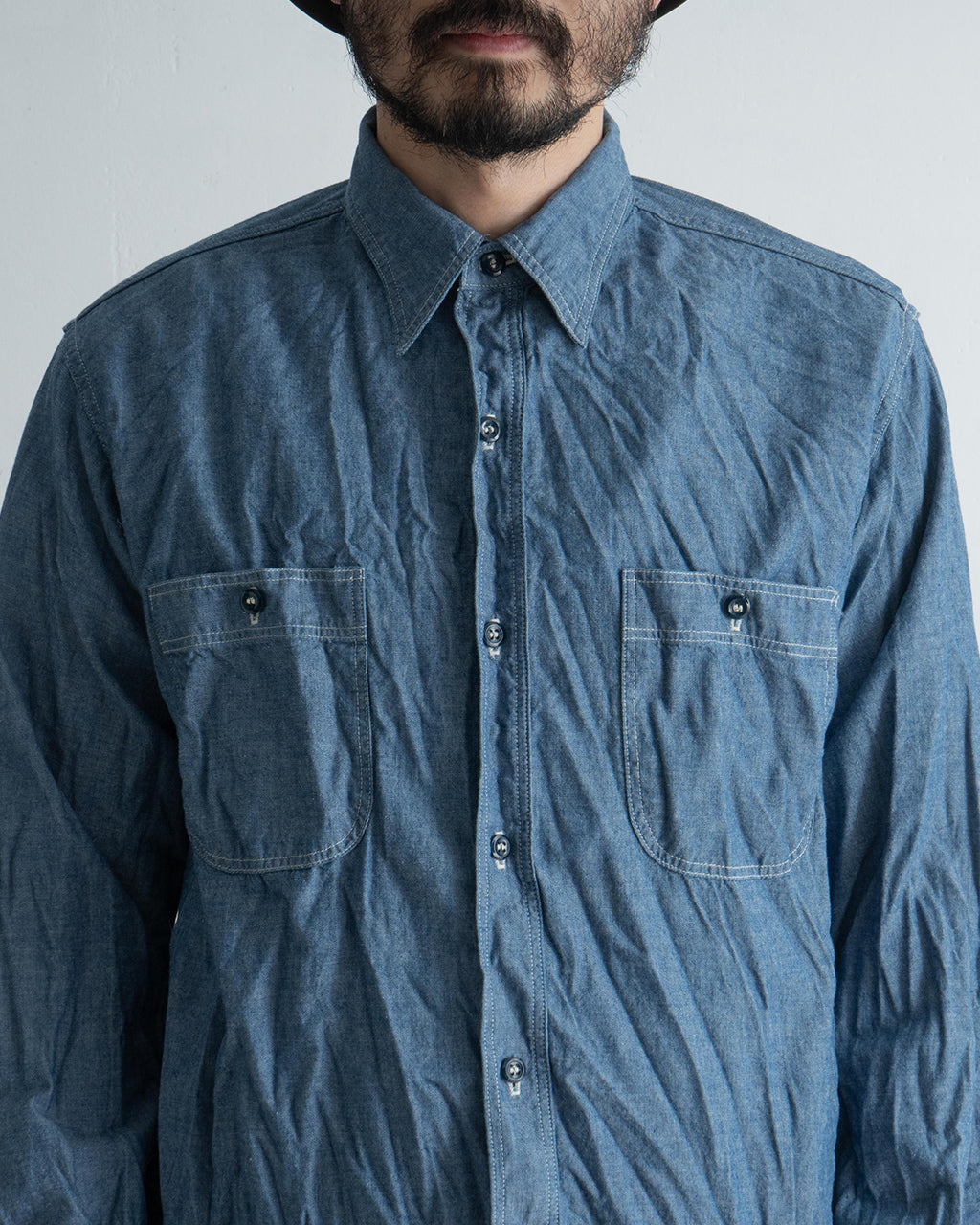 orSlow オアスロウ リラックスフィット シャンブレー ワークシャツ RELAX FIT CHAMBRAY WORK SHIRT 長袖 レギュラーカラー 01-8270-84 【クーポン対象外】【送料無料】