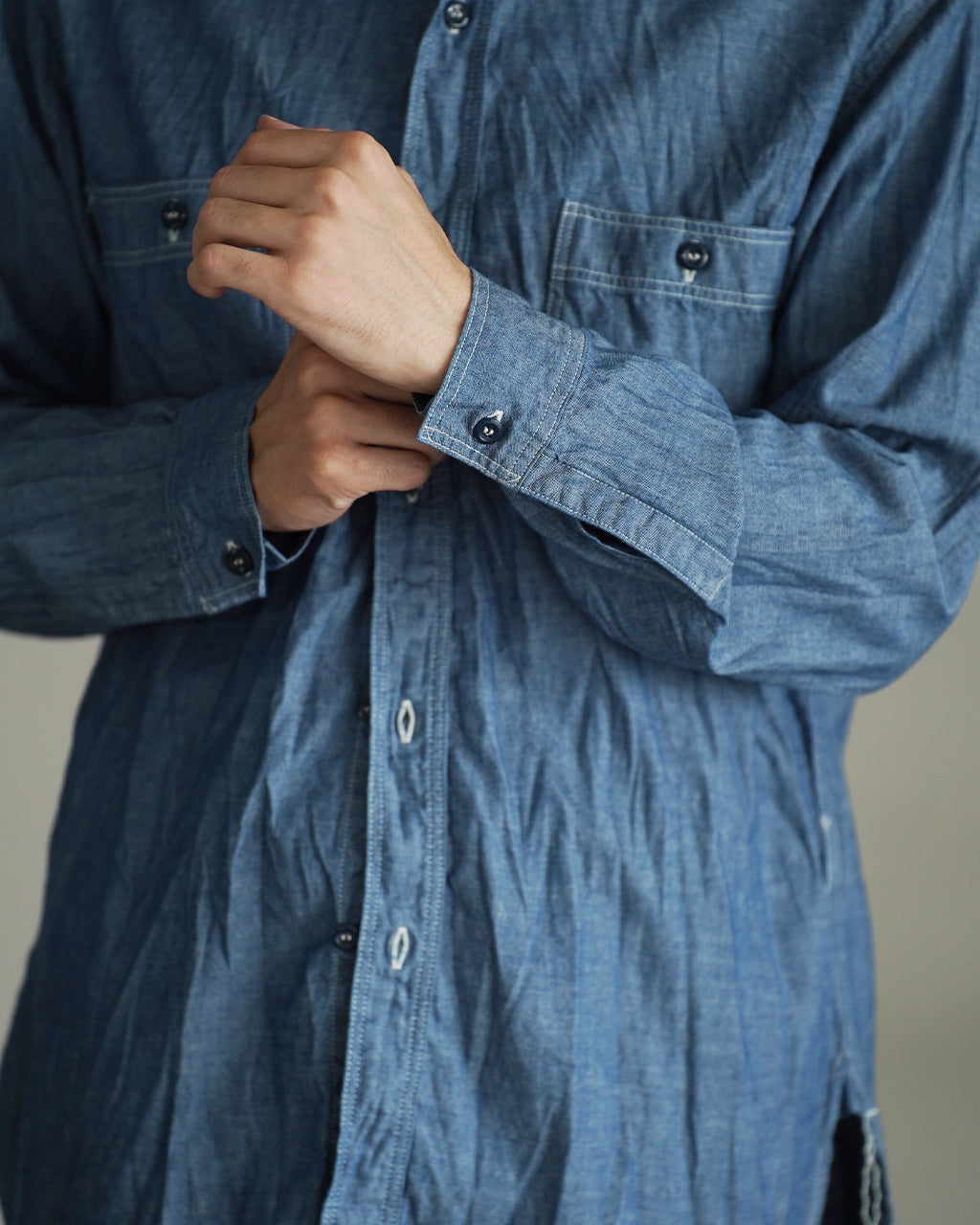 RELAX FIT CHAMBRAY WORK SHIRT 01-8270-84