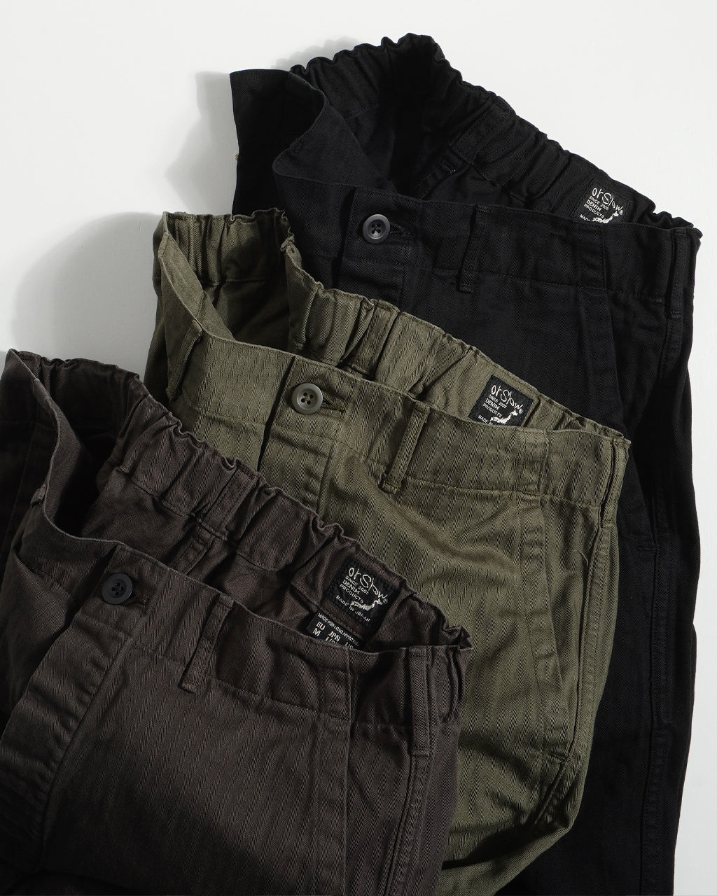 フレンチワークパンツ ワイドフィット WIDE FIT FRENCH WORK PANTS ヘリンボーン 03-5011