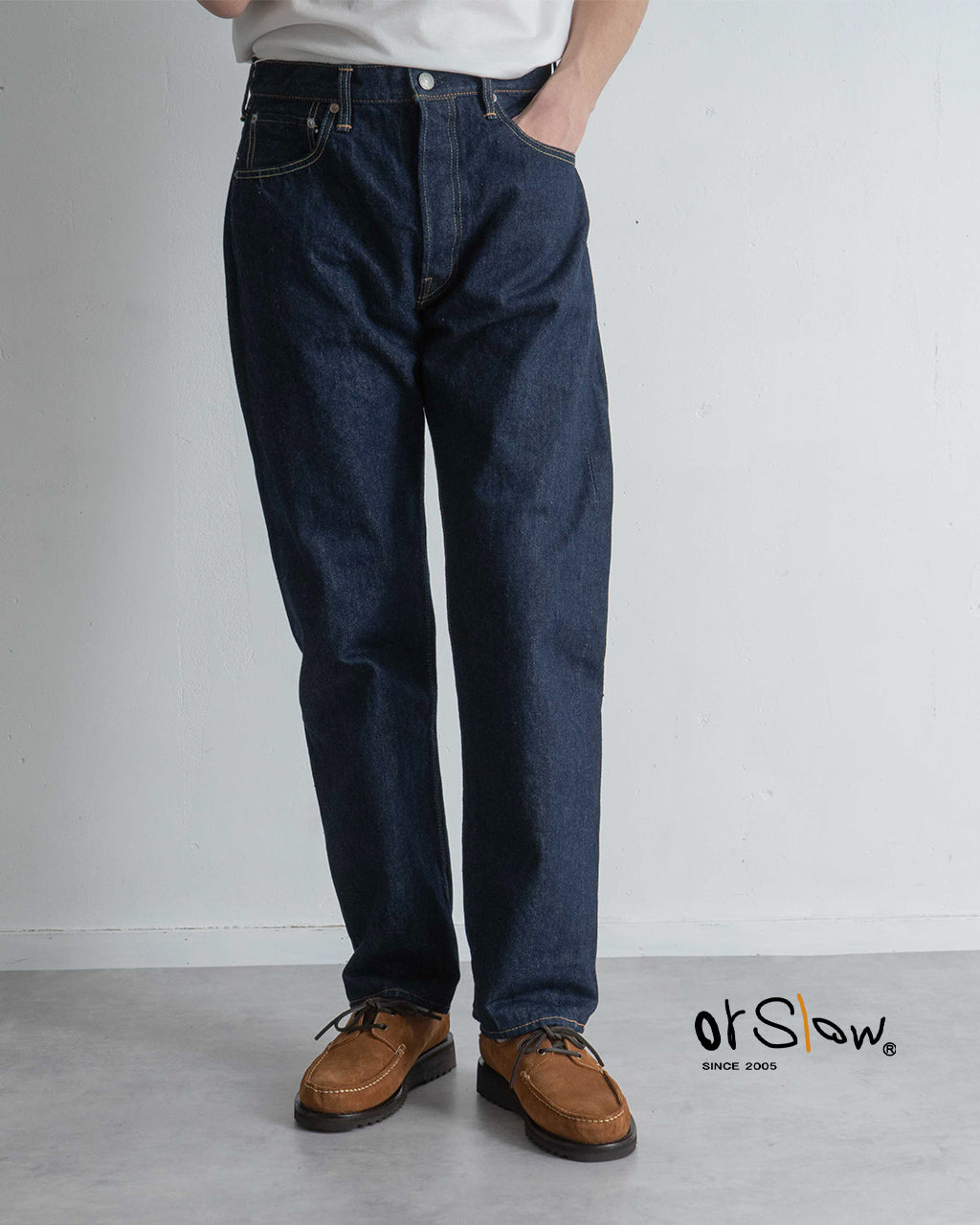 105 ショートレングス セルビッチ デニム ジーンズ パンツ SHORT LENGTH 105 STANDARD SELVEDGE DENIM フルレングス ボトムス 01-1050SL-81