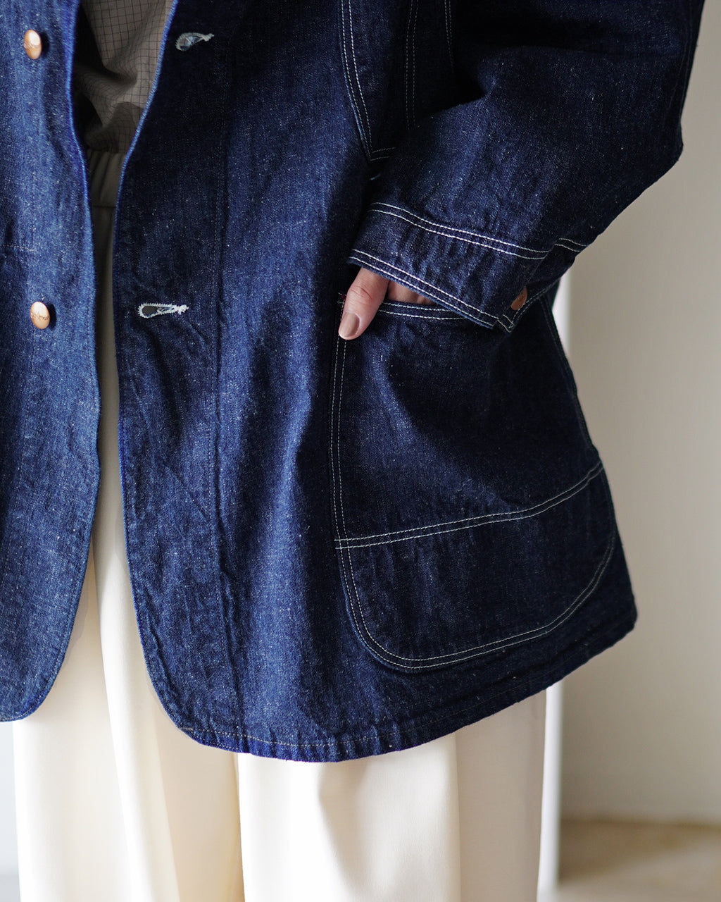 LOOSE FIT DENIM COVERALL 00-6141-81