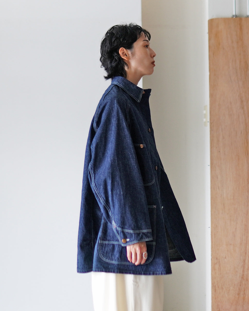 LOOSE FIT DENIM COVERALL 00-6141-81