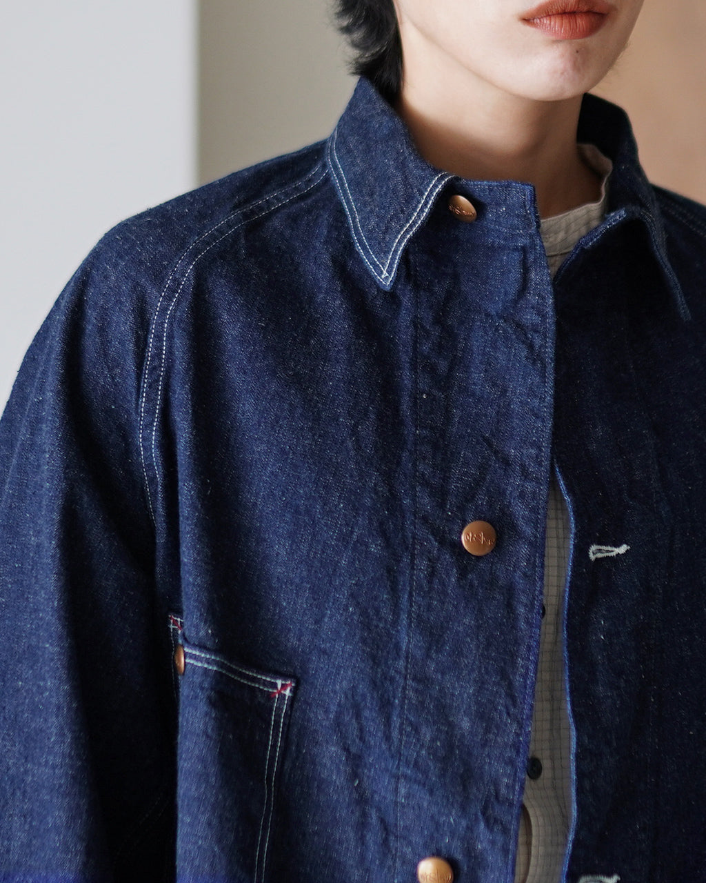LOOSE FIT DENIM COVERALL 00-6141-81