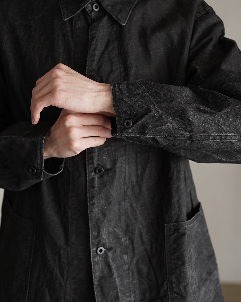 WWII 40'S SUMI COATED LINEN COVERALL 01-6250