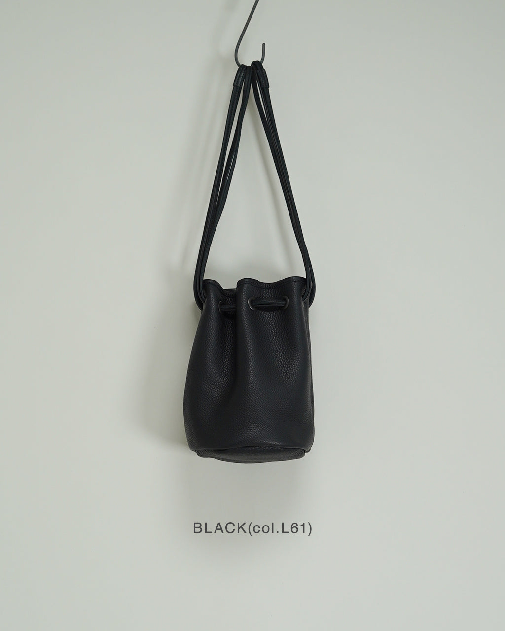 LEATHER CINCH POUCH CRAFTED IN JAPAN 03-035-L61