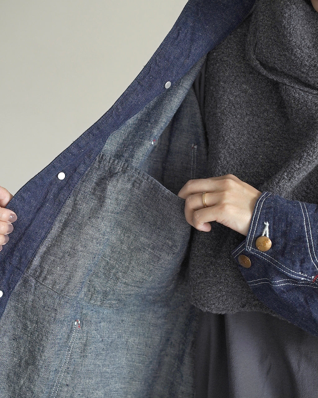 LOOSE FIT DENIM COVERALL ONE WASH 00-6141