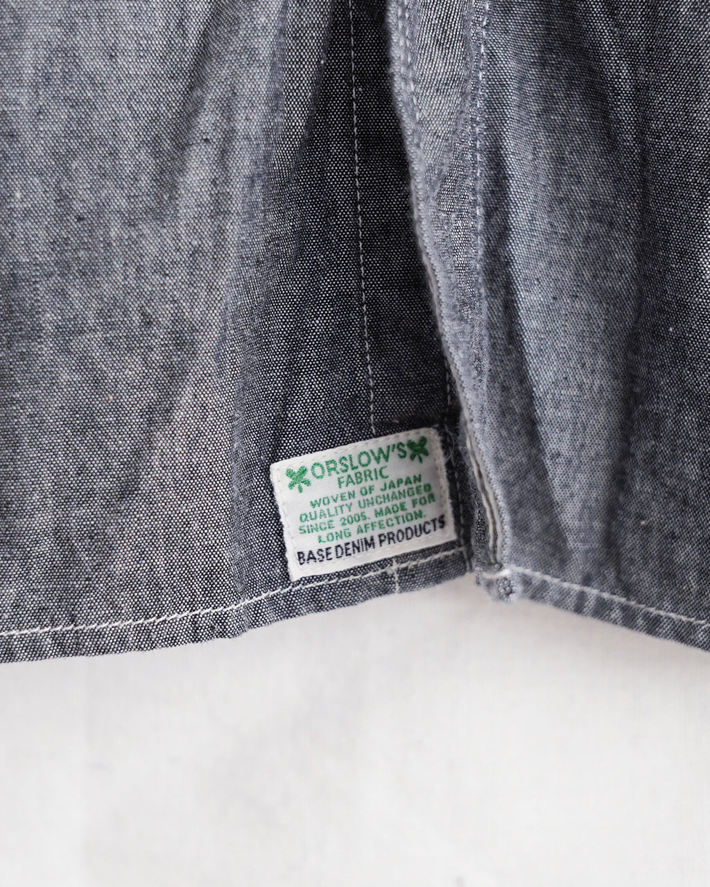 orSlow オアスロウ リラックスフィット ブラックシャンブレーワークシャツ | Crouka(クローカ)