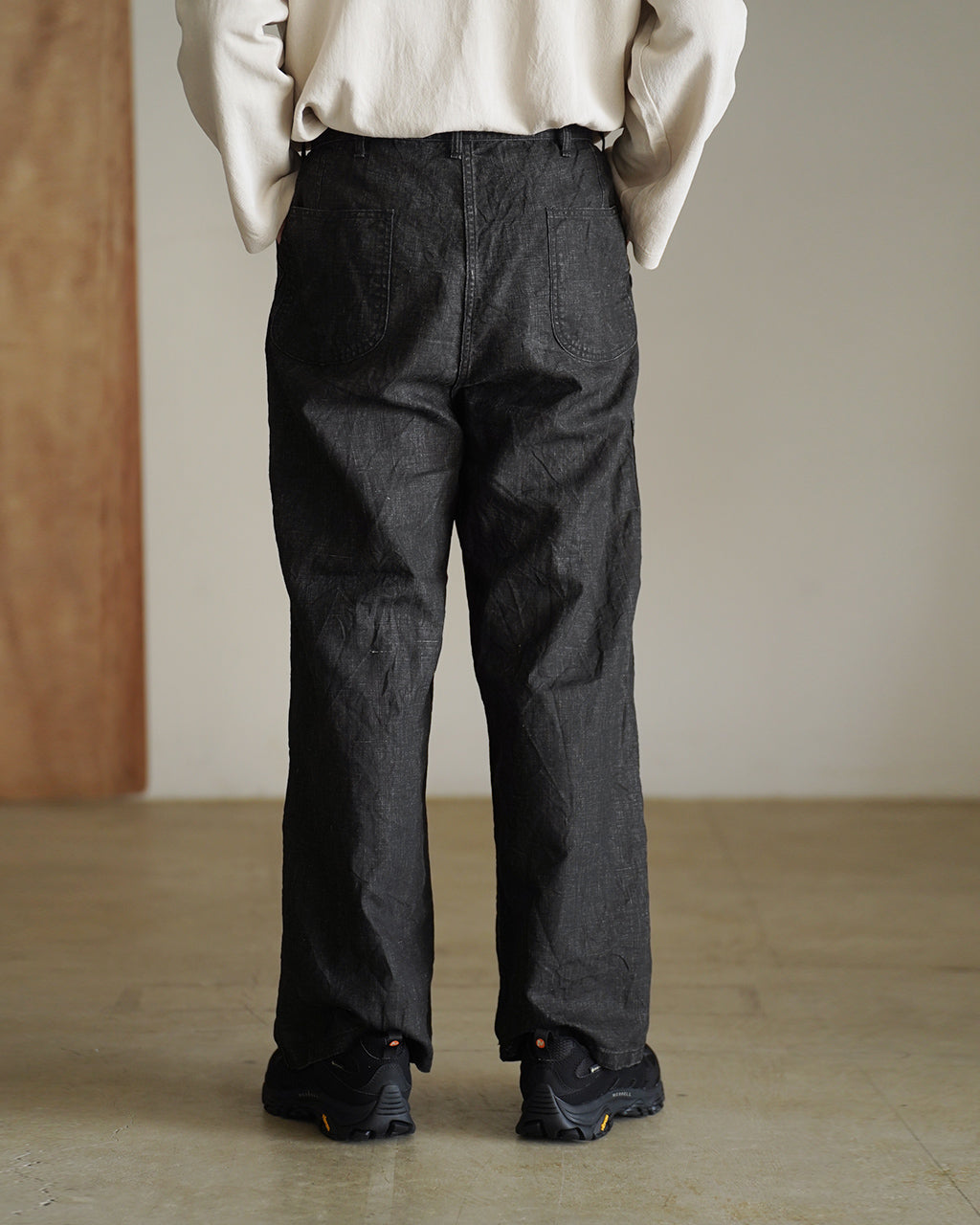 orSlow オアスロウ 第二次世界大戦 40年代 アメリカ海軍 墨染めリネン ユーティリティトラウザーズ パンツ | Crouka(クローカ)