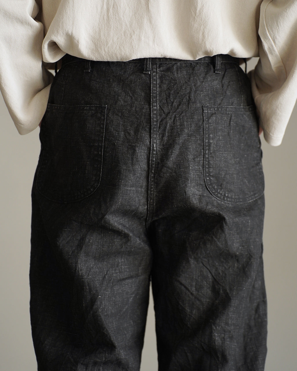 orSlow オアスロウ 第二次世界大戦 40年代 アメリカ海軍 墨染めリネン ユーティリティトラウザーズ パンツ | Crouka(クローカ)