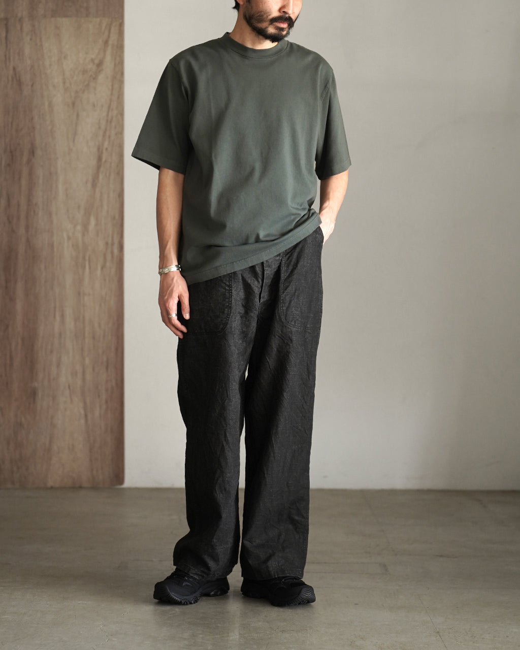 orSlow オアスロウ 第二次世界大戦 40年代 アメリカ海軍 墨染めリネン ユーティリティトラウザーズ パンツ | Crouka(クローカ)