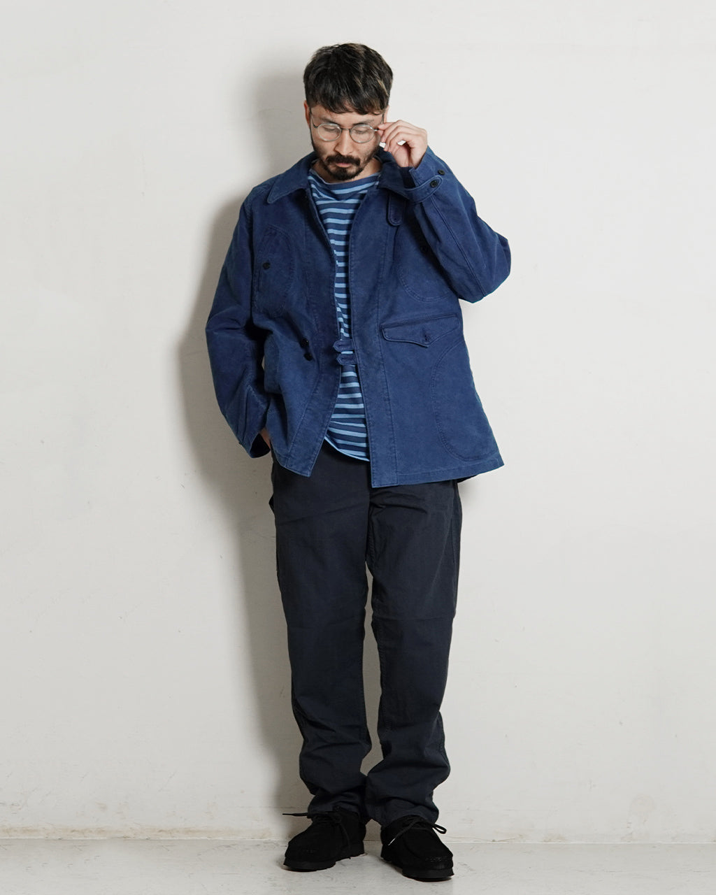 フレンチワークパンツ FRENCH WORK PANTS ヘリンボーン 日本製 03-5000