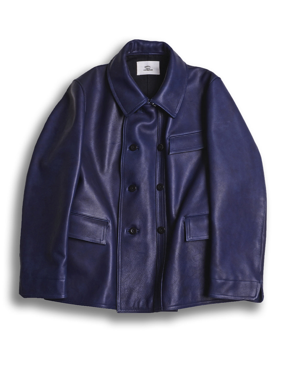 【아울렛! 30 % OFF】 Outil UTI VESTE NEUCHATEL 더블 브레스트 가죽 재킷 OV-T016 송료 무료 정규 취급점