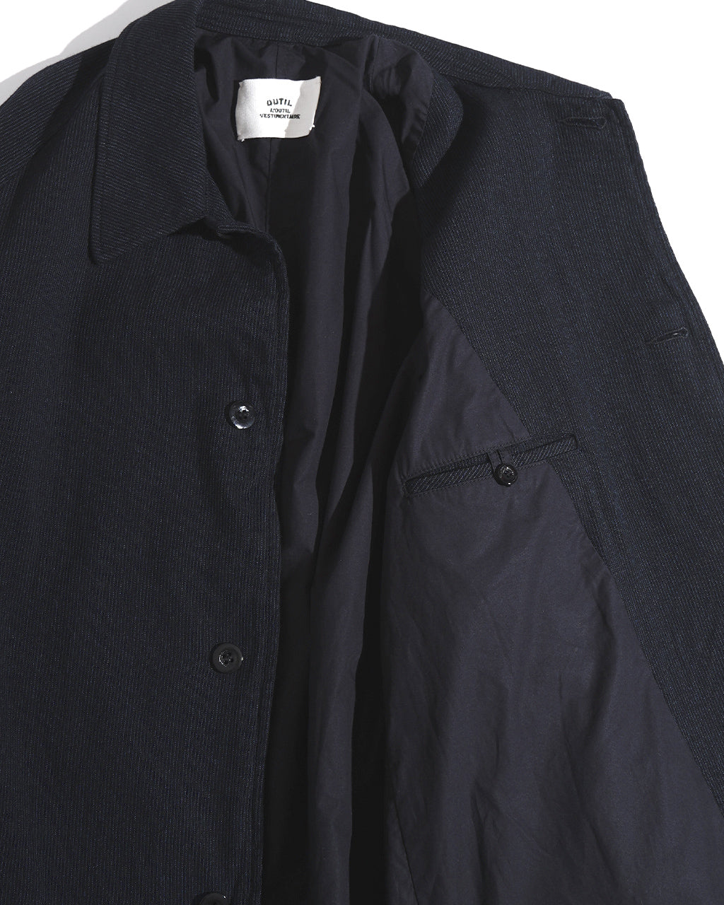 Outil 우티 MANTEAU DELLE 스텐 칼라 코트 OV-T039 【무료우송】정규 취급점