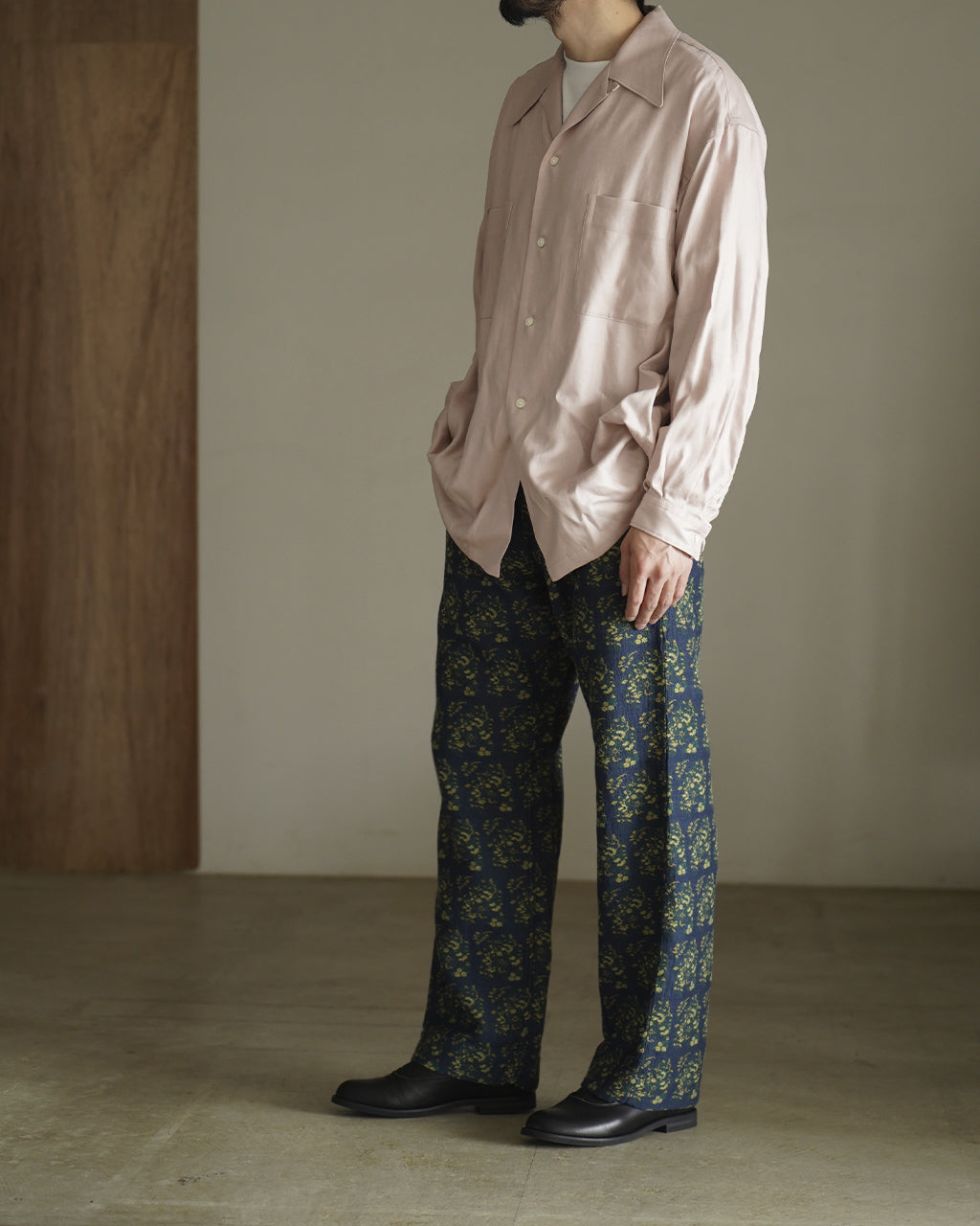 outil PANTALON LIMMEN OV-P020-2 ジャガード織 ワークパンツ 花柄|Crouka(クローカ)