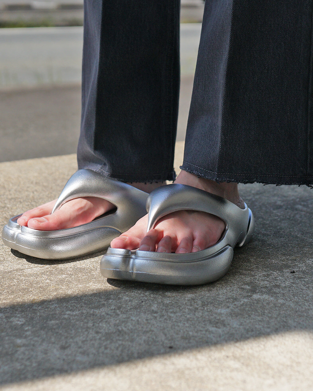 PAES ペイズ メタリック タビサンダル フリップ フロップ NEW FLIPFLOP METAL LINE 厚底 プラットフォーム リカバリーサンダル トングサンダル【送料無料】【クーポン対象外】