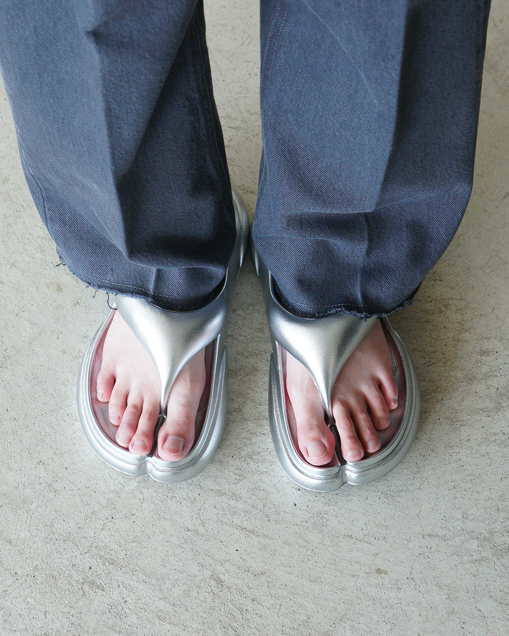 PAES ペイズ メタリック タビサンダル フリップ フロップ NEW FLIPFLOP METAL LINE 厚底 プラットフォーム リカバリーサンダル トングサンダル【送料無料】【クーポン対象外】