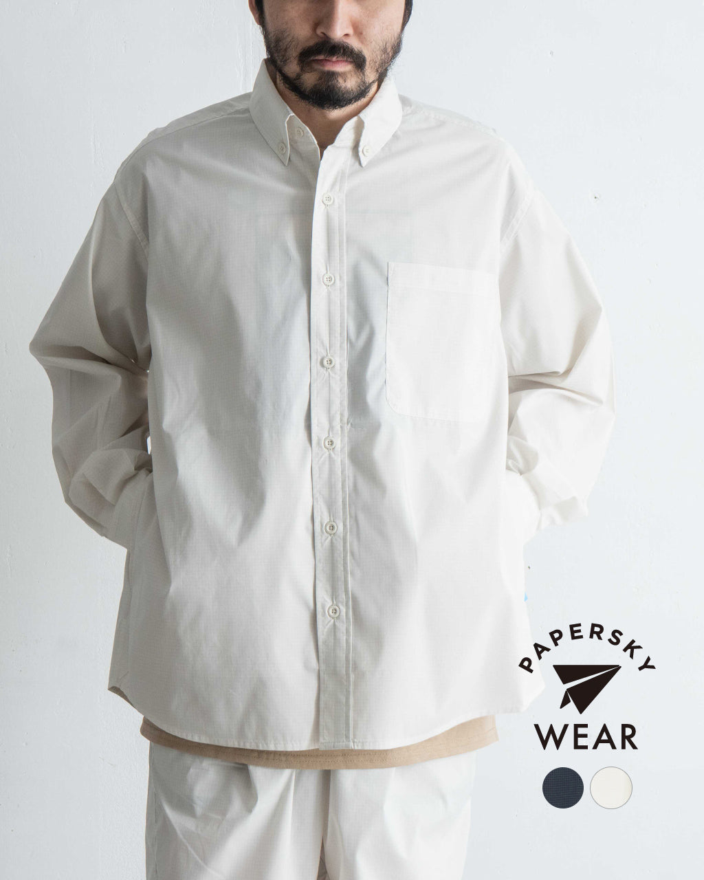 PAPERSKY ペーパースカイ マガジンチェック ビッグシャツ MAGAZINE CHECK BIG SHIRT PS251012【送料無料】