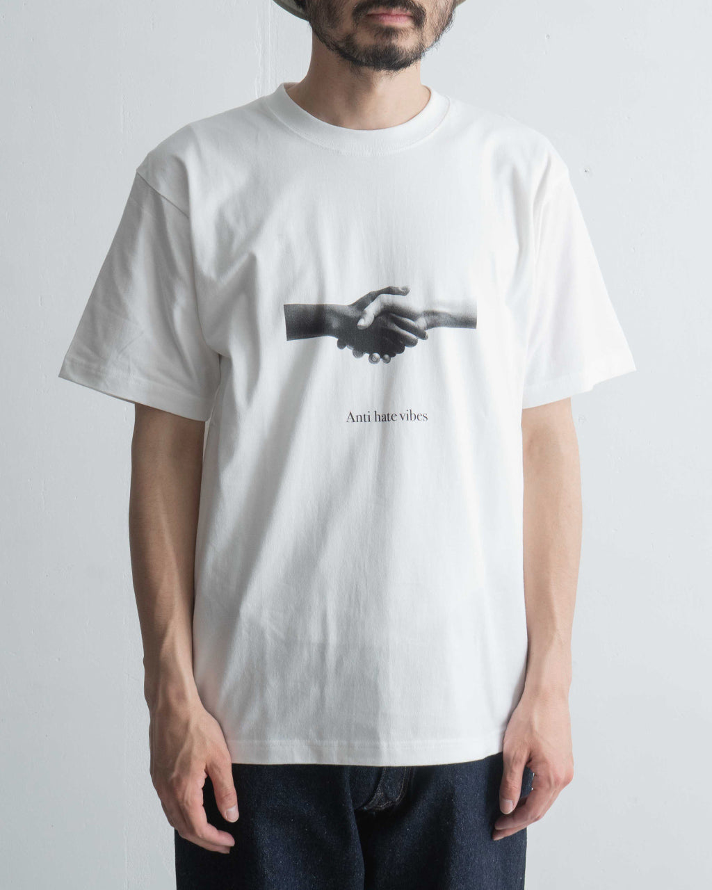 POET MEETS DUBWISE ポエトミーツダブワイズ グラフィック 半袖 Tシャツ ANTI HATE VIBES T-Shirt プレミアムコットン AHVTS-0577