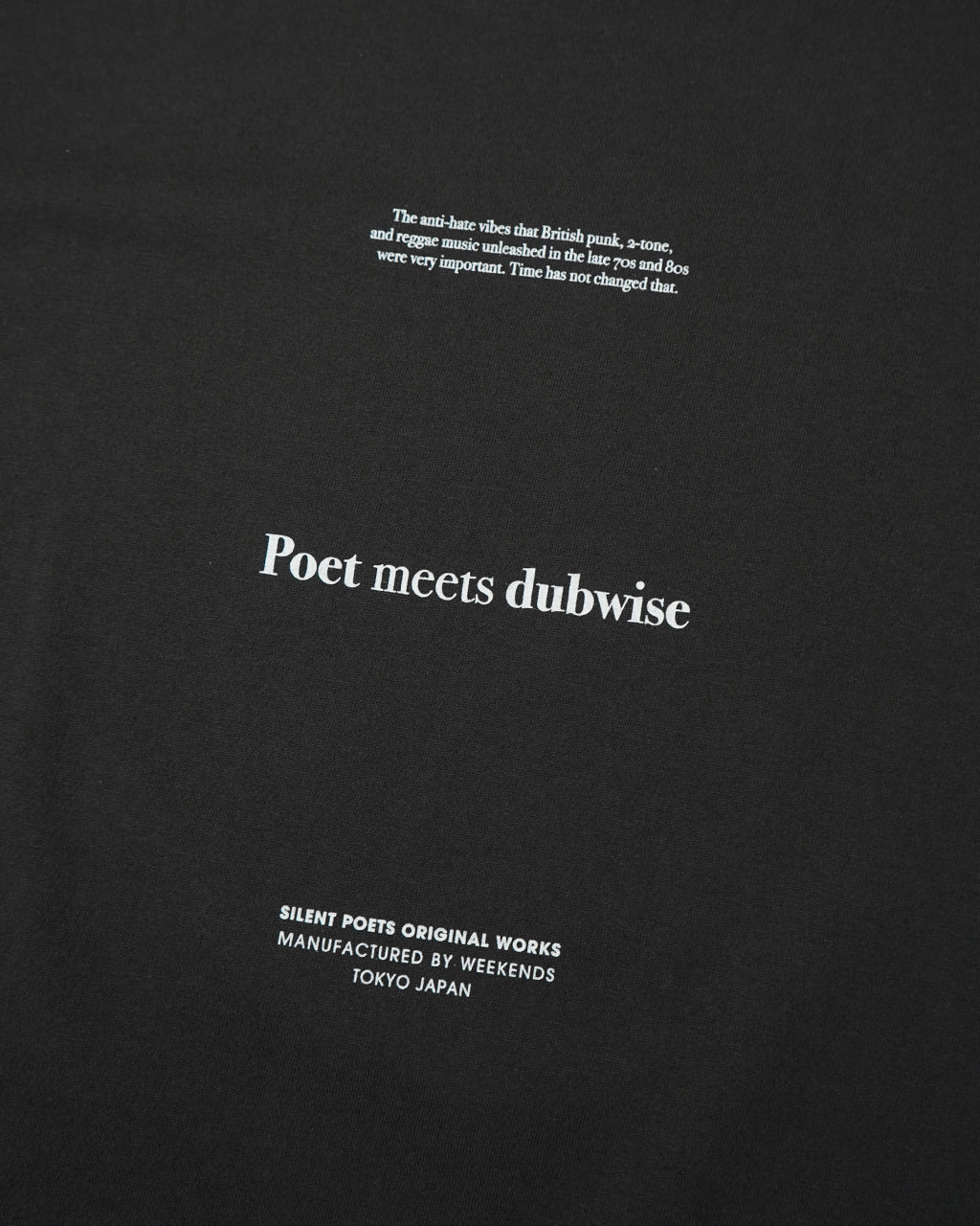 POET MEETS DUBWISE ポエトミーツダブワイズ グラフィック 半袖 Tシャツ ANTI HATE VIBES T-Shirt プレミアムコットン AHVTS-0577