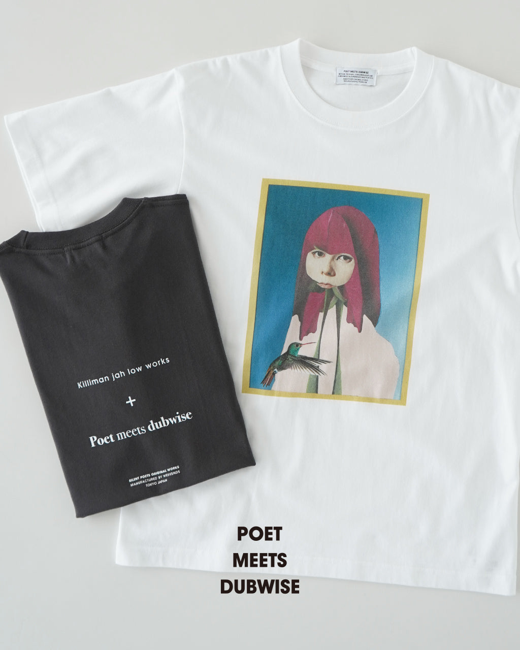 POET MEETS DUBWISE ポエトミーツダブワイズ キリマンジャロワークス コラージュ 2 Tシャツ KJLW COLLAGE 2 T-Shirt 半袖 カットソー NOWTS-0569