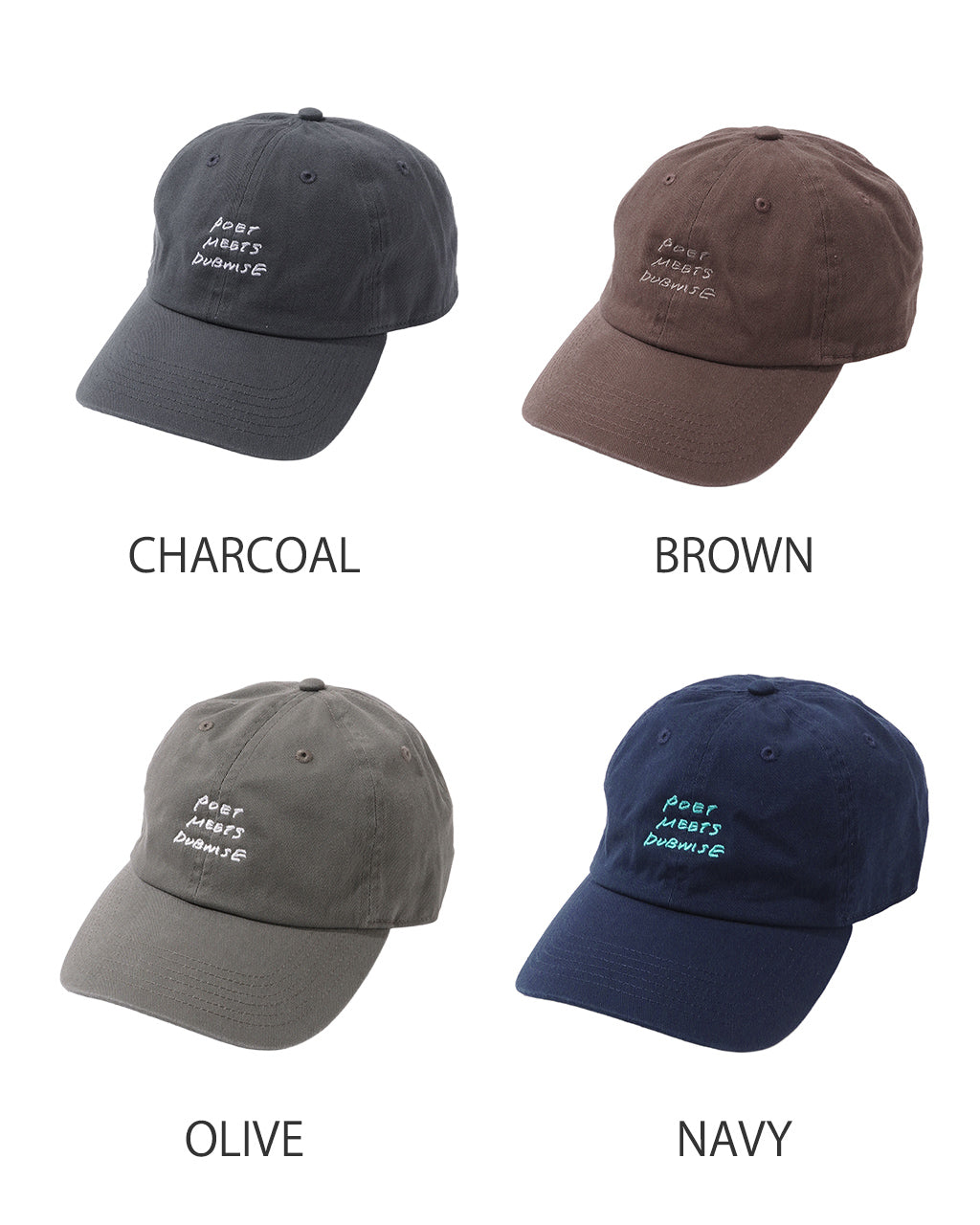 POET MEETS DUBWISE ポエトミーツダブワイズ ロゴ キャップ PMD LOGO Cursive Cap 6パネル 帽子 ギフト PMDCP-0584