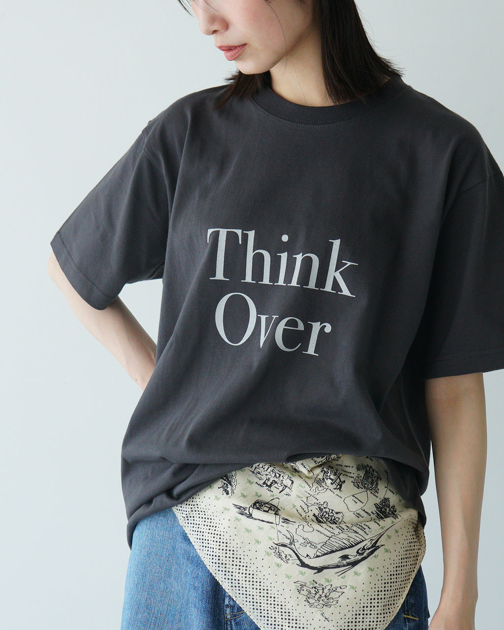 POET MEETS DUBWISE ポエトミーツダブワイズ 半袖 ロゴTシャツ THINK OVER THINK OVER T-Shirt プレミアムコットン TKOTS-0564