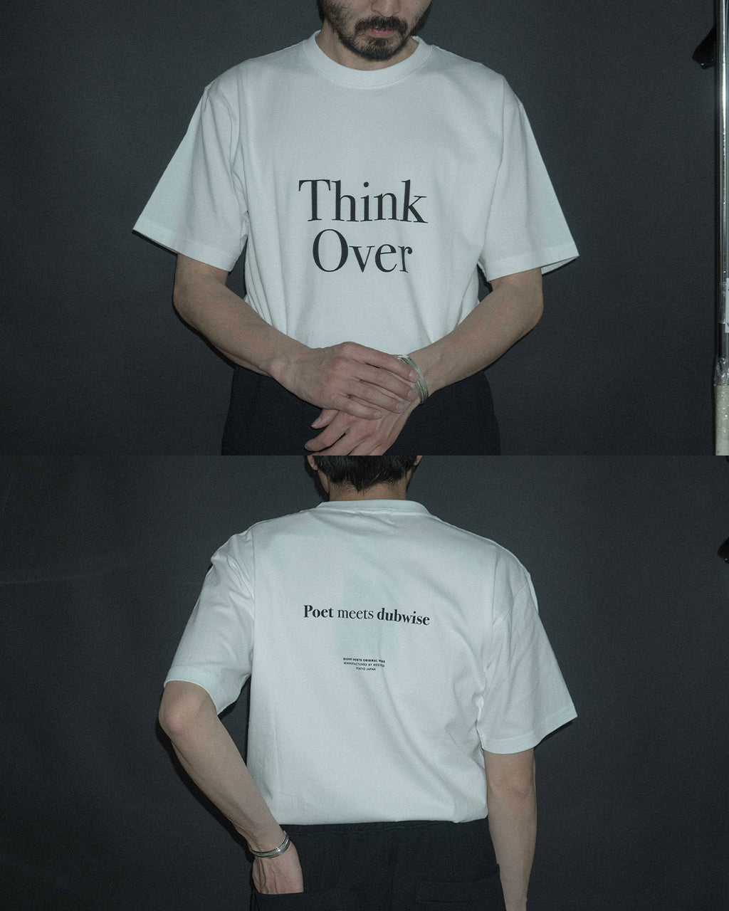POET MEETS DUBWISE ポエトミーツダブワイズ 半袖 ロゴTシャツ THINK OVER THINK OVER T-Shirt プレミアムコットン TKOTS-0564