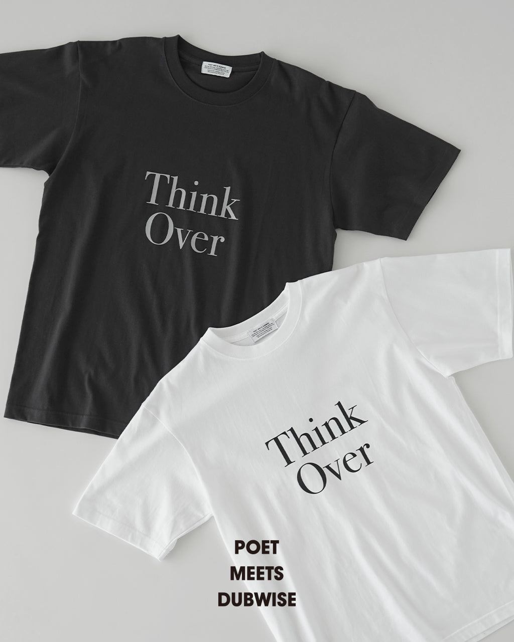 POET MEETS DUBWISE ポエトミーツダブワイズ 半袖 ロゴTシャツ THINK OVER THINK OVER T-Shirt プレミアムコットン TKOTS-0564