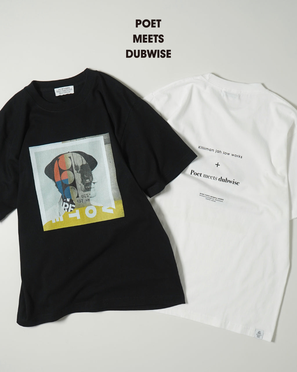 POET MEETS DUBWISE ポエトミーツダブワイズ キリマンジャロワークス コラージュ Tシャツ KJLW COLLAGE 1 T-Shirt Killiman jah low works OTTS-0567