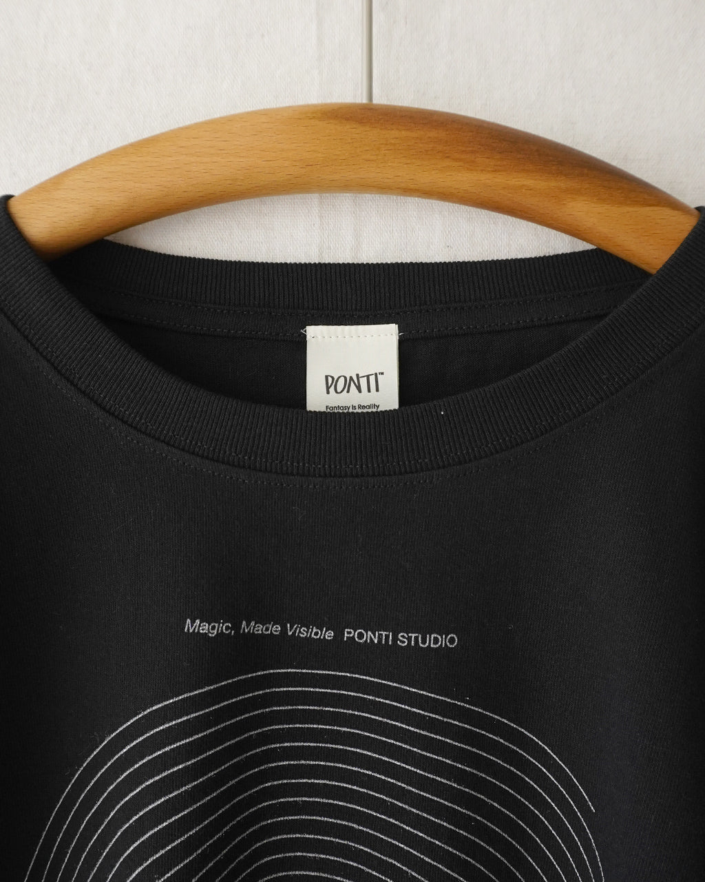 Magic,Made Visible cut off print T-shirt PO1S028