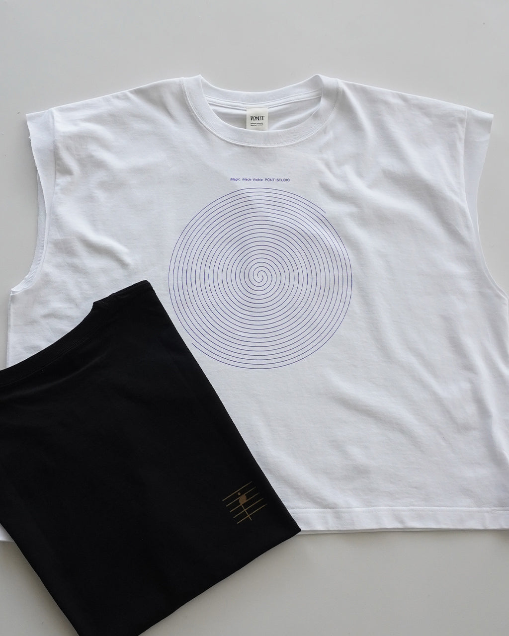Magic,Made Visible cut off print T-shirt PO1S028