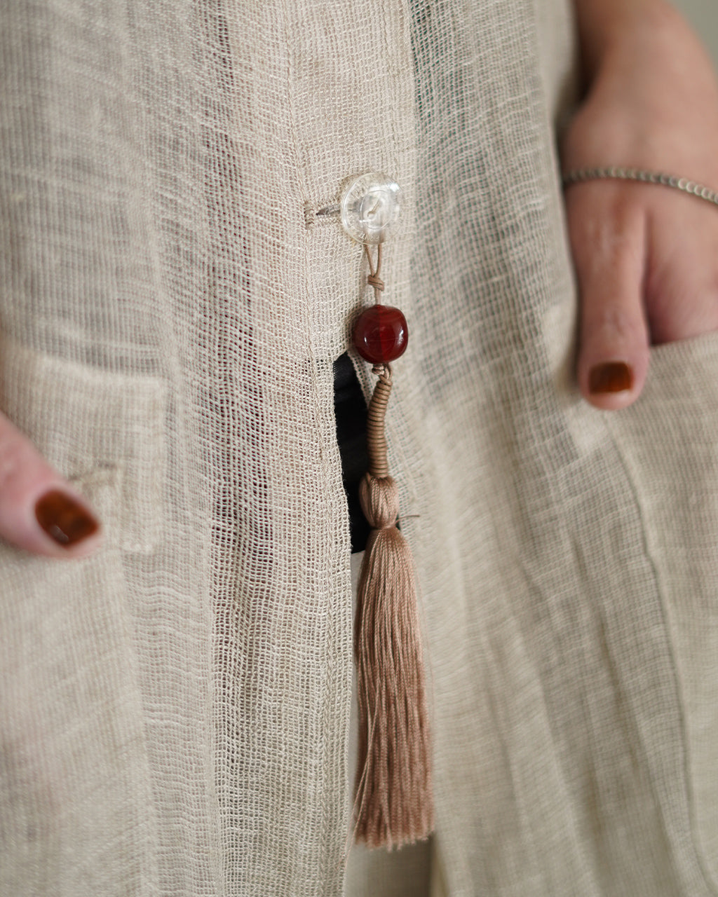 Karami weave vest PO1S006