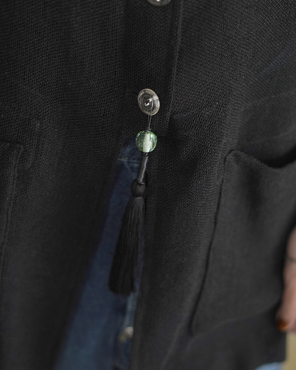 Karami weave vest PO1S006