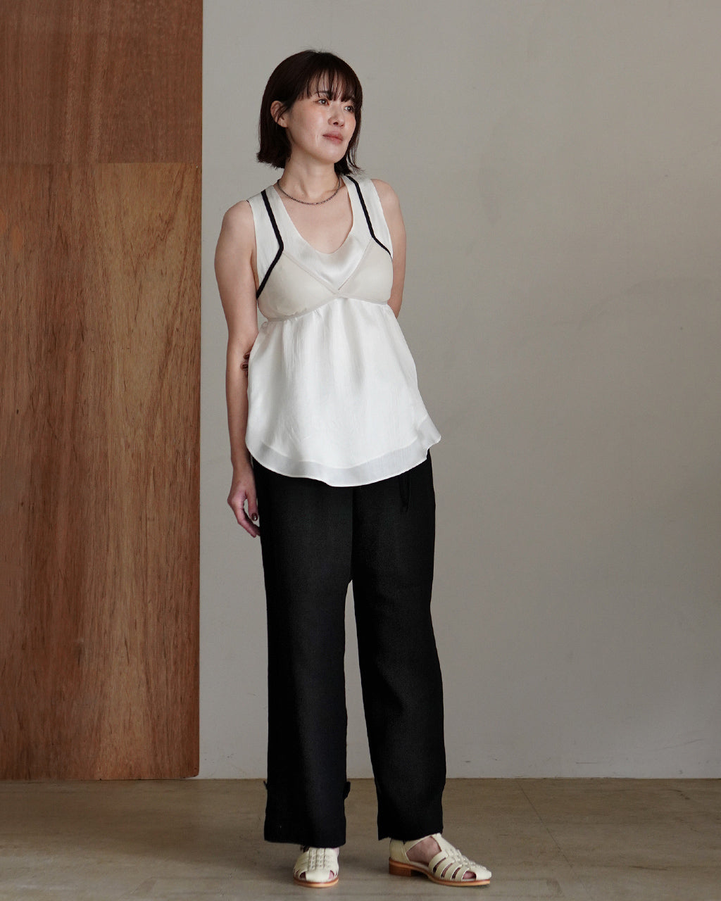 Karami weave pants PO1S007