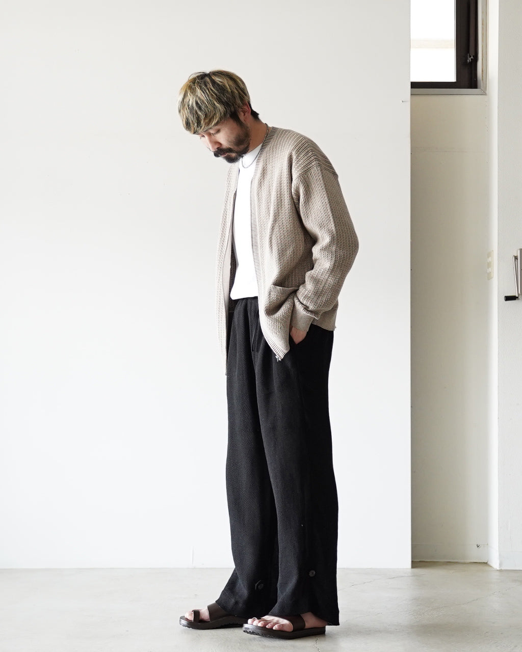 Karami weave pants PO1S007