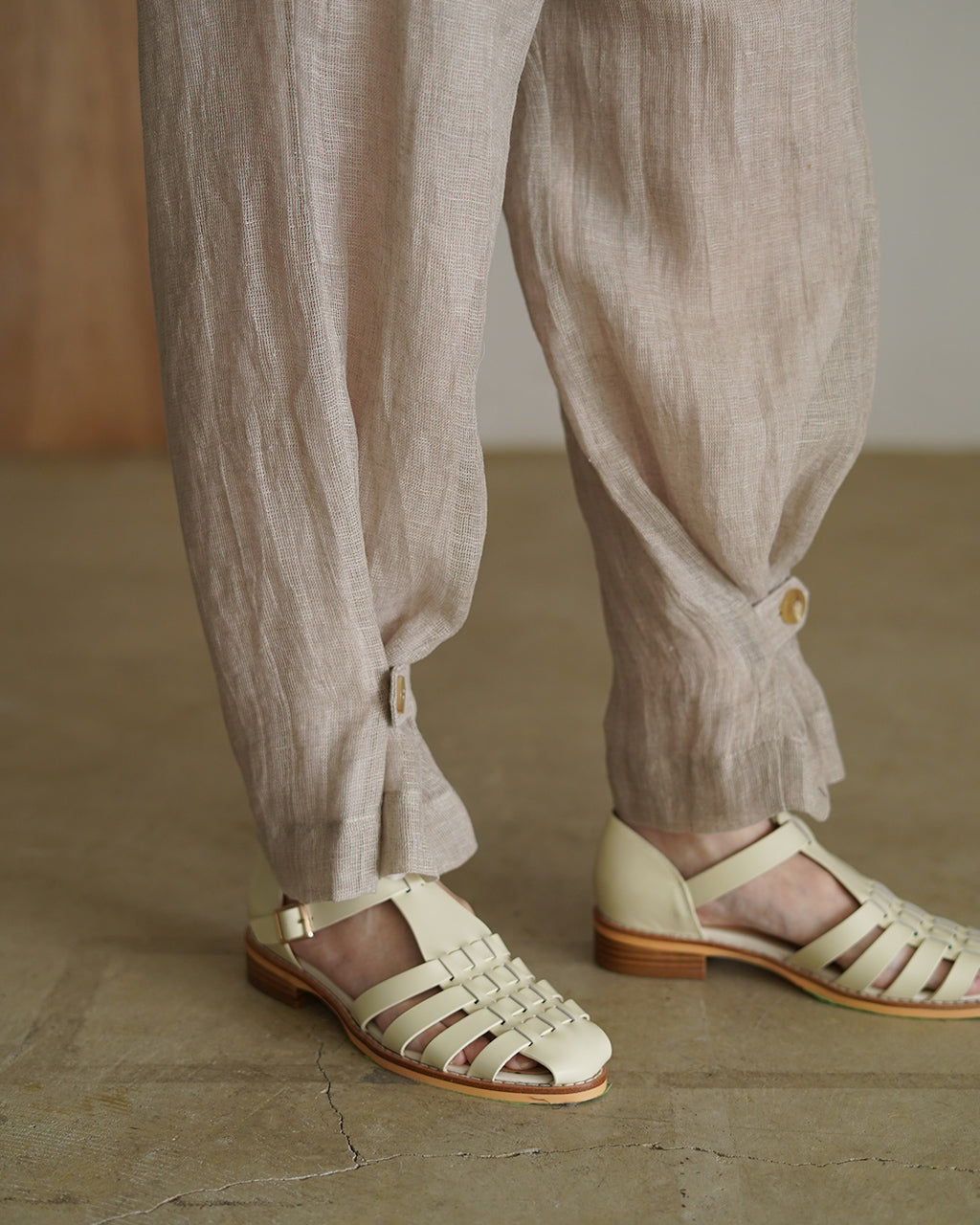 Karami weave pants PO1S007