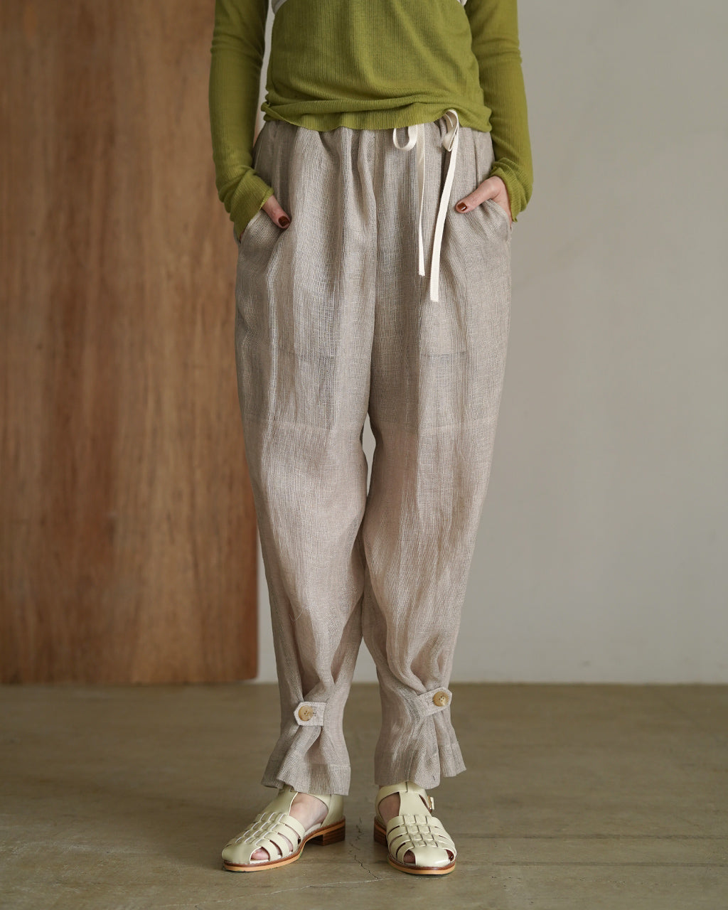 Karami weave pants PO1S007