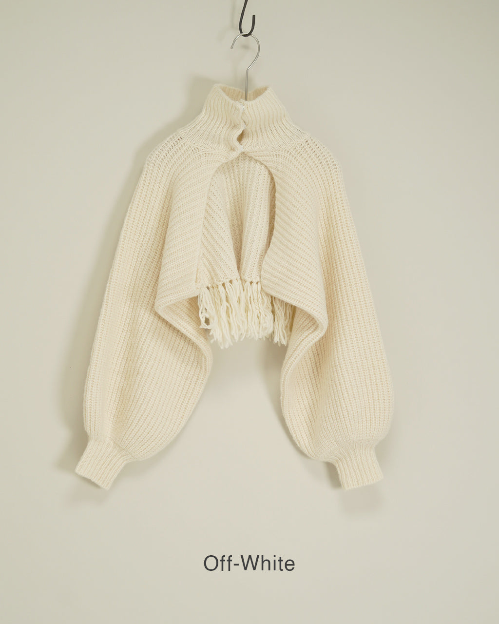 Wool Cotton Fringe Cardigan PO2T003