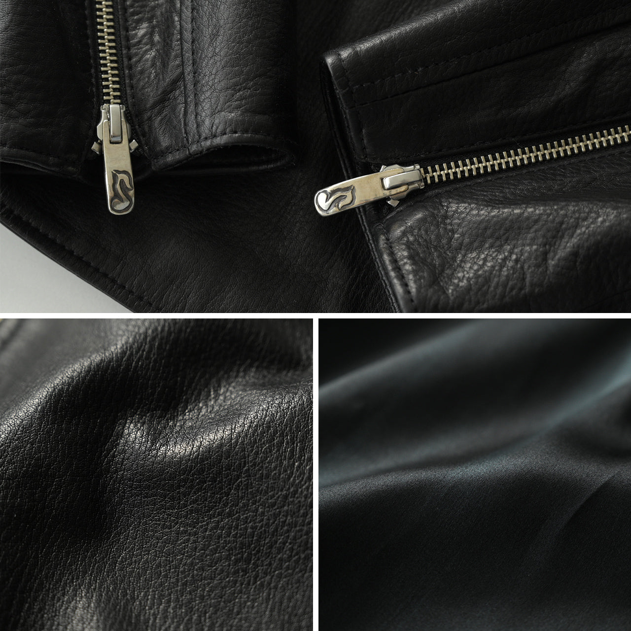 ピーシー レザー ライダース ジャケット PC RIDERS JACKET W/LOVE&PEACE SILVER レザー 牛革 23AWモデル PC-017-1962【正規取扱店】