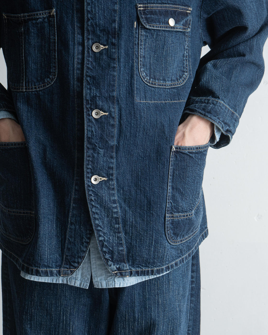 ステインバック デニムジャケット カバーオール アウター 羽織 STEINBECK DENIM COVERALLS PC-005-2142