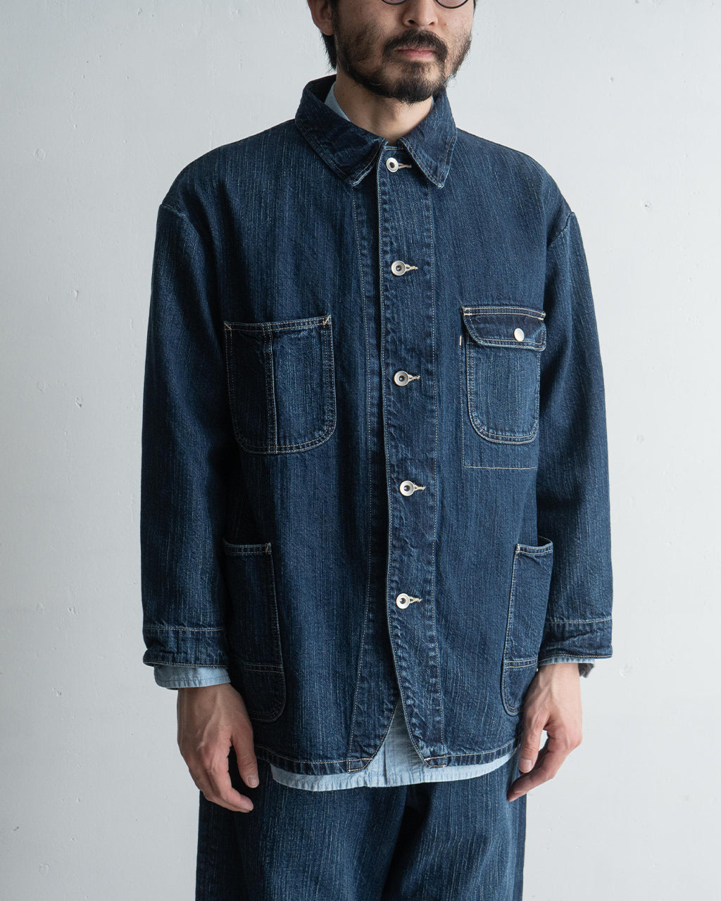 ステインバック デニムジャケット カバーオール アウター 羽織 STEINBECK DENIM COVERALLS PC-005-2142