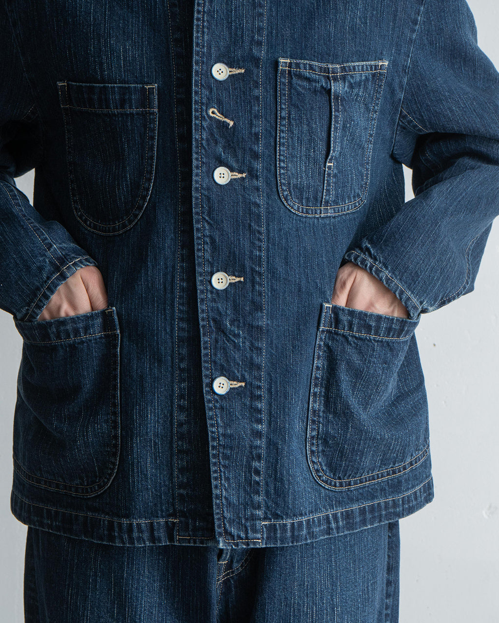 スタインベック デニム フレンチ ジャケット アウター 羽織 STEINBECK DENIM FRENCH JACKET WATCH CHAIN ITEM PC-005-2612