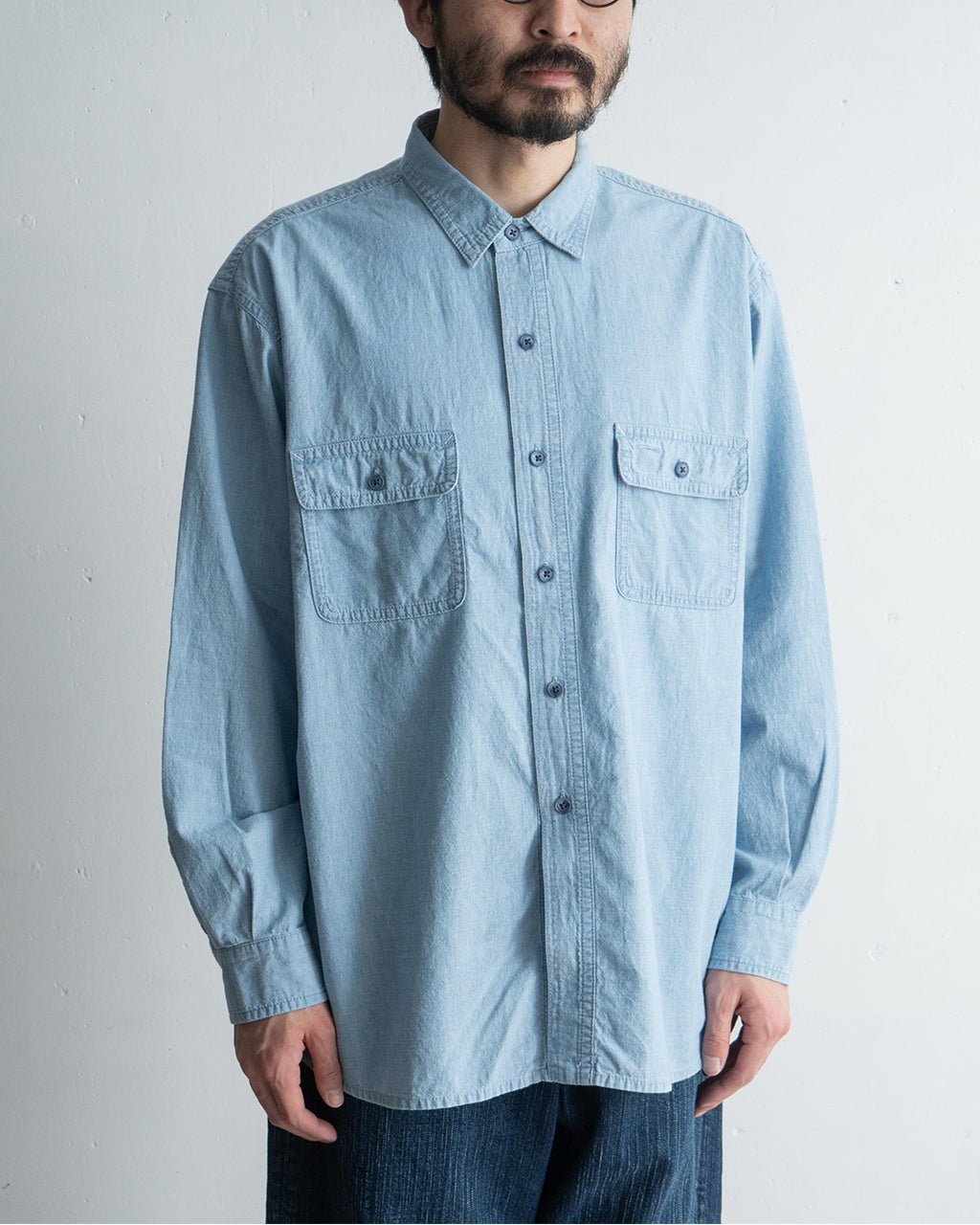 ショーシャンク シャンブレー ワークシャツ SHAWSHANK CHAMBRAY WORK SHIRT デニムシャツ PC-005-3231