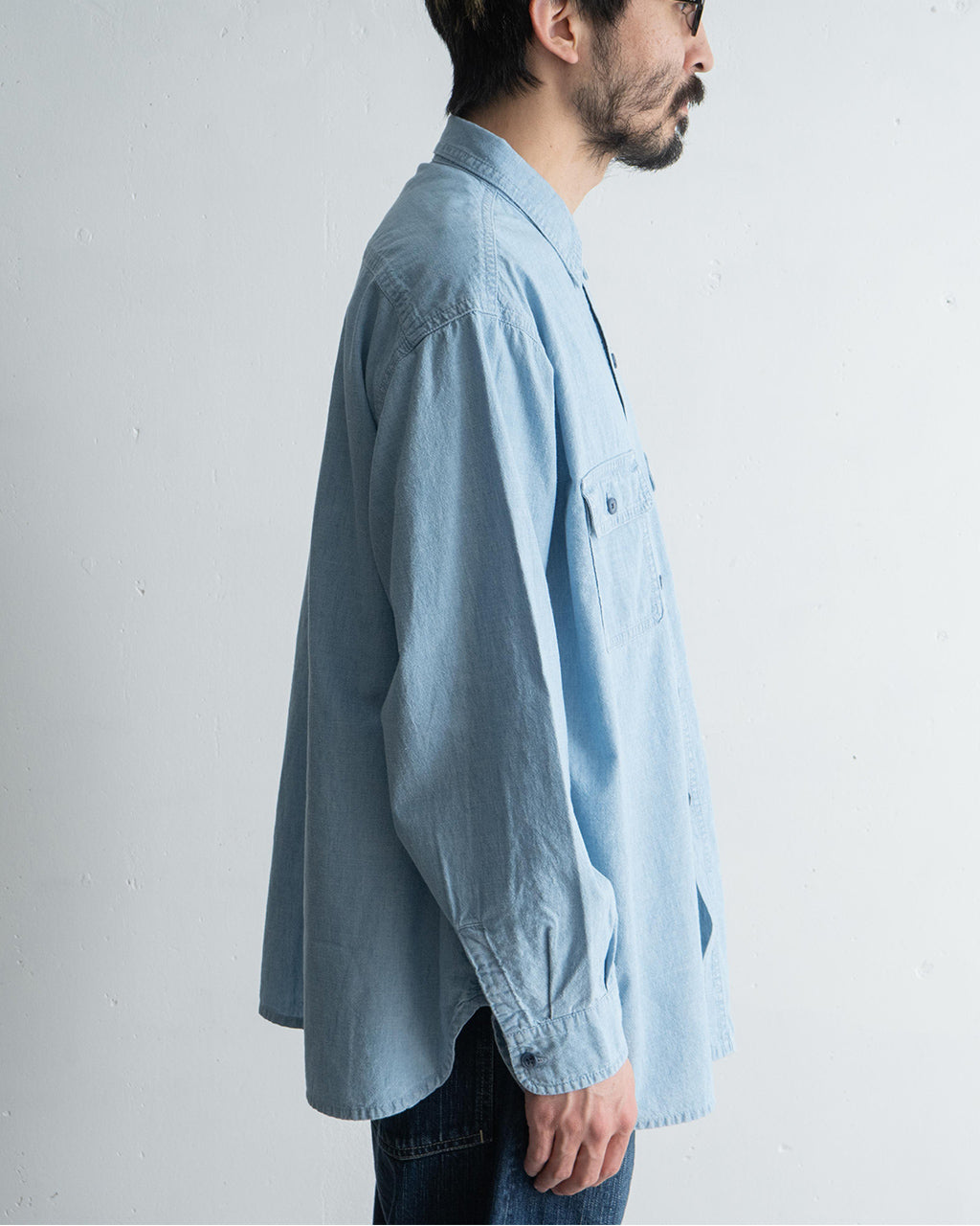 ショーシャンク シャンブレー ワークシャツ SHAWSHANK CHAMBRAY WORK SHIRT デニムシャツ PC-005-3231