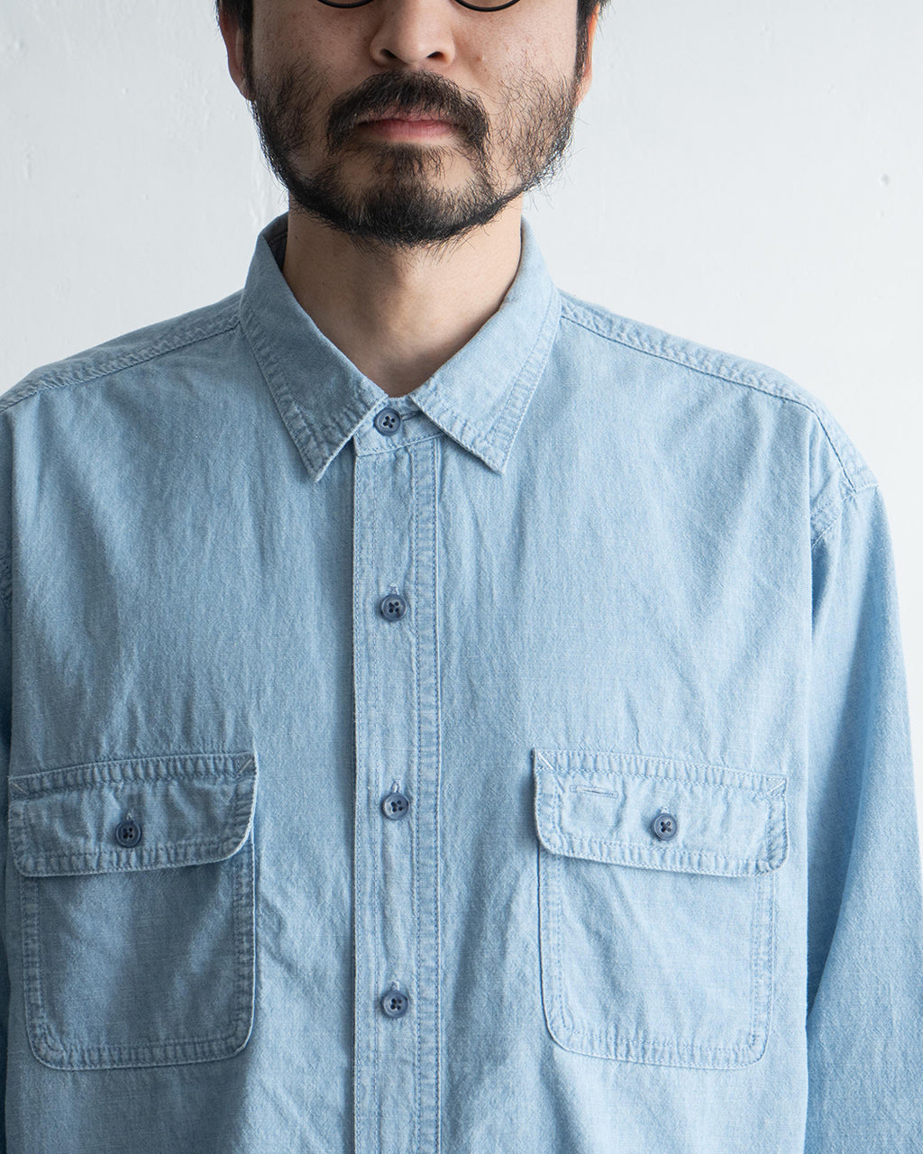 ショーシャンク シャンブレー ワークシャツ SHAWSHANK CHAMBRAY WORK SHIRT デニムシャツ PC-005-3231