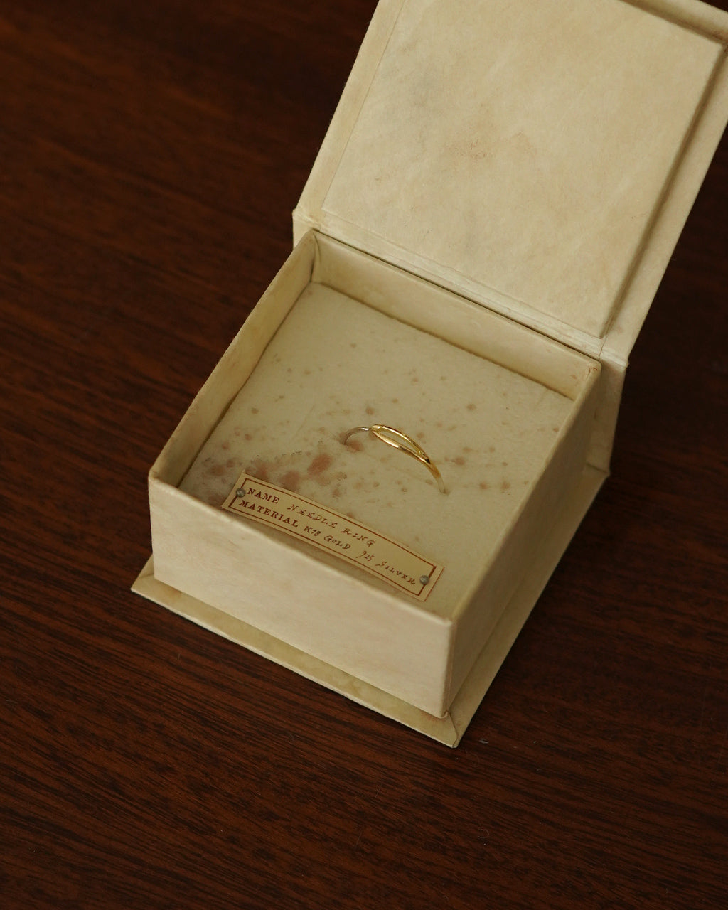 NEEDLE RING 18K GOLD×SILVER925 PC-011-1483