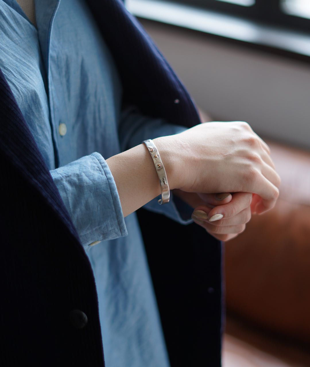 PORTER CLASSIC 포터 클래식 실버 뱅글 위즈 골드 매력 SILVER BANGLE W GOLD CHARM 18K 골드 실버 925 금 은 쥬얼리 액세서리 PC-013-2517 2518 2528【무료우송】정규 취급점【쿠폰
