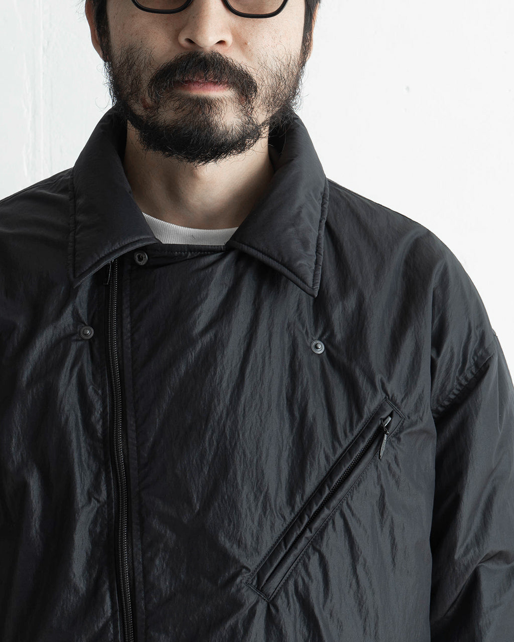ライダース ダウンジャケット SHEEN NYLON RIDERS DOWN JACKET ジップアップ PC-015-2996