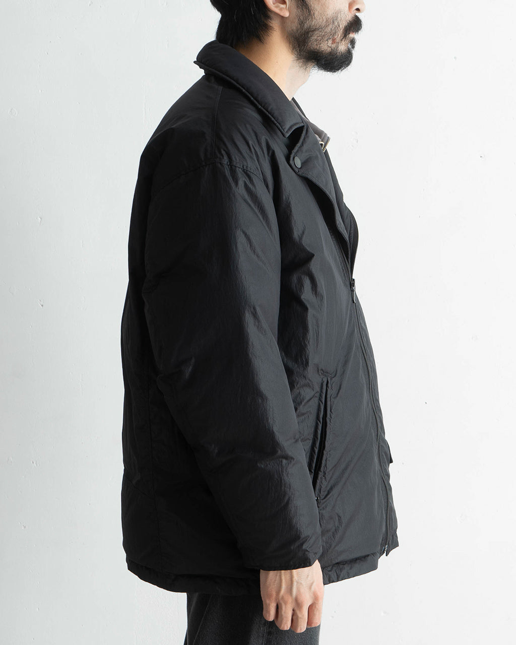 ライダース ダウンジャケット SHEEN NYLON RIDERS DOWN JACKET ジップアップ PC-015-2996
