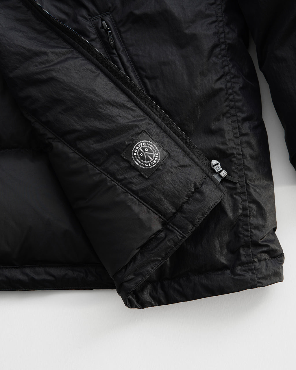 ライダース ダウンジャケット SHEEN NYLON RIDERS DOWN JACKET ジップアップ PC-015-2996